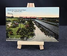 St Augustine, FL - Florida East Coast Railroad Depot / Station Postcard picture