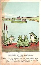 1907 The Rose Company Artwork Postcard The Story ob the Baby Frogs Chapter 1 picture
