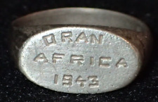 WWII US Army Navy Operation Torch Souvenir Ring Oran Algeria 1943 Size 7, Rare picture