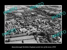 OLD 8x6 HISTORIC PHOTO OF KNARESBOROUGH ENGLAND AERIAL VIEW OF TOWN c1950 picture