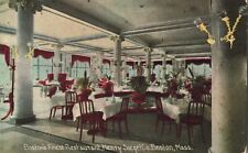 Interior Henry Siegel Co. Fine Dining Restaurant Boston MA Vintage Postcard picture