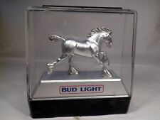 Vintage Bud Light CLYDESDALE SILVER HORSE Sign picture