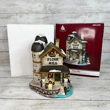 Enchanted Forest Flour Mill #289-0452 Lighted Porcelain Christmas Village Scene picture