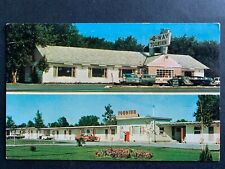 Postcard Clayton NY - c1950s New C-WAY TOURINN & GOLF CLUB - Old Cars picture