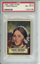 1952 Look n See #111 Florence Nightingale NM-MT PSA 8 Pop 35 with 12 higher picture