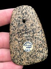 PICTURED Speckled Hardstone Pendant Ex Townsend & Lutz - Indiana Indian Artifact picture