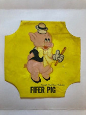 FIFER PIG VINTAGE SUNBEAM BREAD LABEL CARD WALT DISNEY ABC Vintage picture