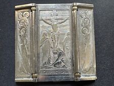 Antique French Saint Christopher, patron Saint of Travellers - Silver Medal picture