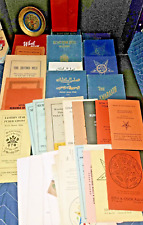 Vintage Masonic Books, Pamphlets &  Vintage Copper Embossed Holy land picture