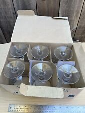 Chimay Beer Glasses Stemed Beer Chalice Silver Plated Rim X6- Made In Italy picture