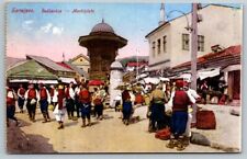 Sarajevo  Bosnia  Marketplace   Postcard picture