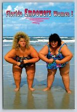 Postcard Large Empowered Sexy Beach Bikini Girls Florida c1980s-90s V24 picture