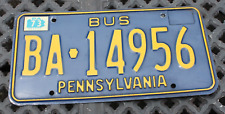 1973 Pennsylvania PA Penna Bus License Plate-#BA 14956 picture