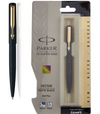 NEW PARKER VECTOR MATTE BLACK GT BALL POINT PEN WITH  1PC picture