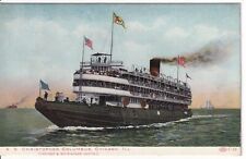 SS Christopher Columbus Chicago Illinois Steamer Vintage Postcard Unposted  picture