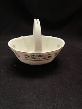 Royal Limited Holly Holiday Basket Candy Dish Made in Japan picture