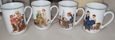 Vintage  Norman Rockwell Museum Cups, Set of 5, 1982 and 1986 picture