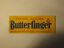 Vtg. Curtiss Candies Butterfinger No Striker Matchcover  (D25) picture