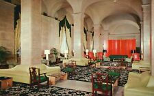 Postcard OH Cleveland Ohio Main Lobby Hotel Cleveland Chrome Vintage PC H5896 picture