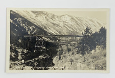 RPPC High Bridge on the Famous Georgetown Loop Colorado Real Photo Postcard picture