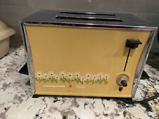 Vtg 70's Gold Daisy Chrome 2 Slice Toastmaster Toaster Sovereign READ picture