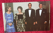 President RONALD NANCY REAGAN King Juan CARLOS Queen Sophia SPAIN POSTCARD picture