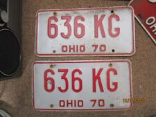 Vintage Ohio License Plates Choice matching sets Various dates and numbers picture