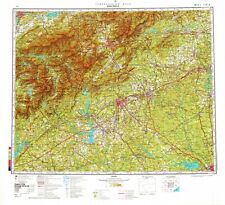 Soviet Russian Topographic Map KNOXVILLE, TENNESSEE  1:500K 1983 REPRINT picture