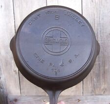 Antique Griswold No. 8 Cast Iron Large Block Logo Skillet w/ Heat Ring p/n 704S picture