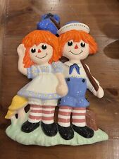 1970’s Raggedy Ann and Andy Ceramic Wall Plaque picture