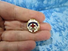 VTG C & MA Little Systems Cross & Crown Christian SS Sunday School Lapel Pin / B picture