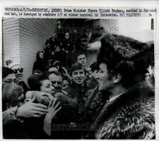 1970 Press Minister Pierre Elliott Trudeau Beseiged by Admire At Winter Carnival picture