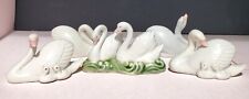 Vintage Chinese porcelain swan figurine Set Of 5  picture