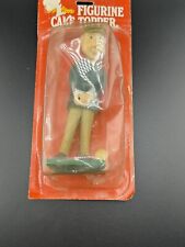 Wilton Vintage Cake Topper 1975 Plastic Male Golf Player Serving 6” picture