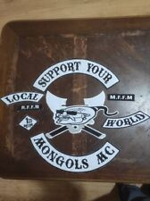 Support Your Local Mongols 35 cm Embroidered patches set of 8 Pcs Iron On picture