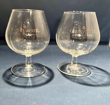 VINTAGE Courvoisier Le Cognac De Napoleon Snifter Glasses (2)  Made in France picture