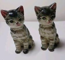 Pair Of Vintage Porcelin Cats Made In Japan picture