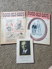 Good Old Days Magazine 1966 1965 Also Henry Ford Pamphlet picture