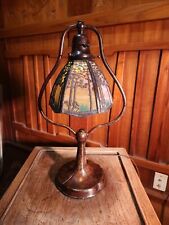 Handel Harp Pine Landscape desk lamp ,mission,A and C, 1 Of 2 Available  picture