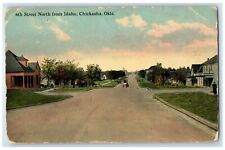 c1910's 6th Street North From Idaho Car Chickasha Oklahoma OK Antique Postcard picture