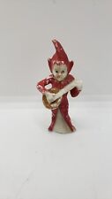 Antique Christmas Elves Music Instruments Red Bisque German Elf Band Member picture