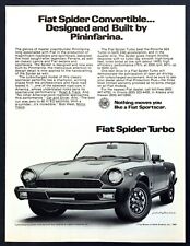 1982 Fiat Spider Turbo Convertible 