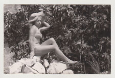 Pretty Attractive Young Woman Beach Bikini Swimsuit Female Snapshot Old Photo picture