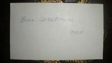 PFC WILLIAM A. SODERMAN WWII Medal of Honor Recipient Signed 3x5 Very Scarce  picture
