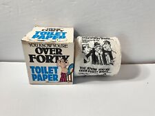 Vintage 1979 Novelty Humor Toilet Paper over 40 prank cartoon funny Gift picture
