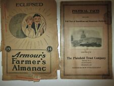 1916 Political Facts Republican & Democratic Platform & 1914 Farmer's Almanac picture