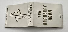 Vintage New York City Barberry Room Matchbook w/ Matches *Ships Fast picture