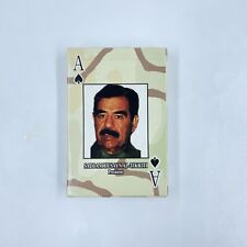 Vintage IRAQ MOST WANTED Desert Storm Iraq War Saddam Husayn Playing Cards picture
