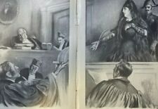 1912 France Strange Case of Murderess Maria Lafarge illustrated picture