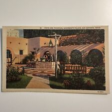 Postcard Governor's Palace San Antonio Texas Vintage Unposted c1930s Linen picture